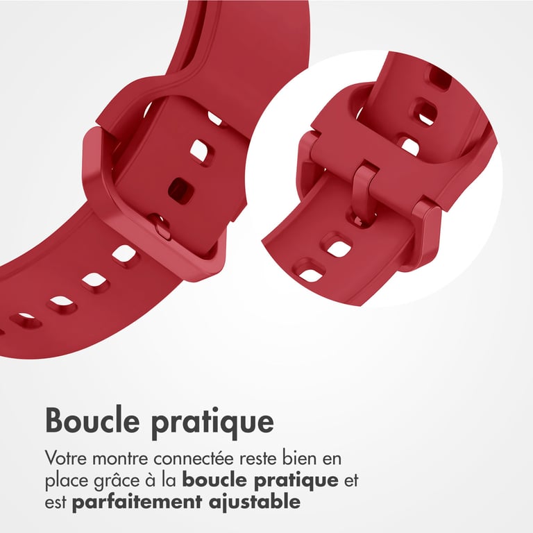 imoshion Bracelet silicone pour Samsung Galaxy Fit 3 - Rouge - Neuf