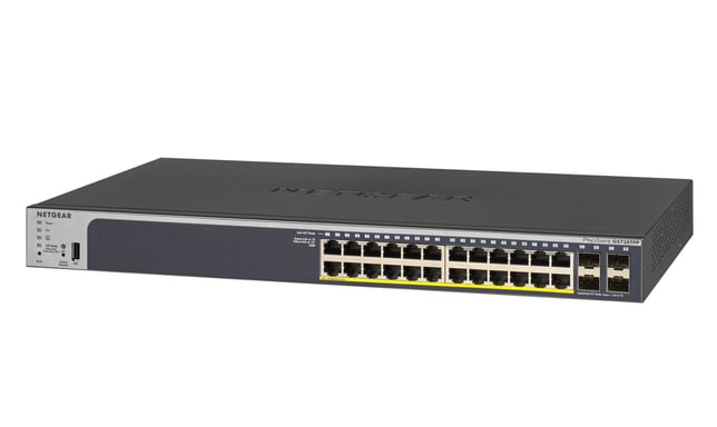 NETGEAR GS728TPP Connessione Ethernet gestita L2/L3/L4 Gigabit Ethernet (10/100/1000), supporto Power over Ethernet (PoE) 1U Nero