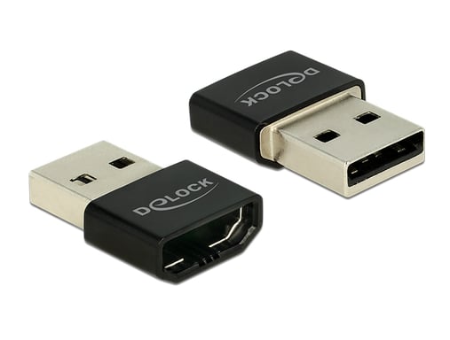 DeLOCK HDMI/USB-A adattatore grafico USB Nero, Argento (DeLOCK opladnings-/dataadapter)
