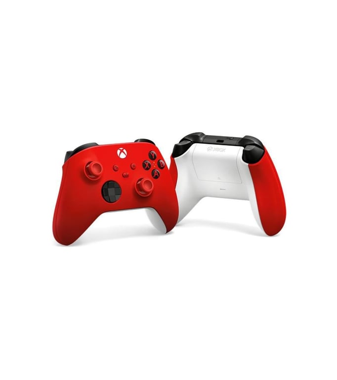 Manette Xbox Series sans fil nouvelle génération – Electric Volt – Jaune – Xbox Series / Xbox One / PC Windows 10 - Rouge