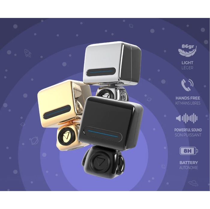 Mob Astro Speaker Petit Speaker Portable Haut Parleur Puissant Design Fun et Original Neuf - vue 2