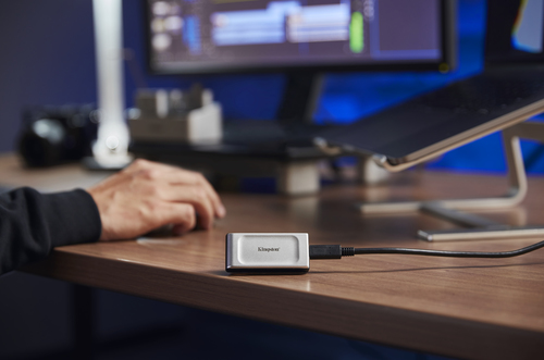 Kingston Technology XS2000 500 GB Negro, Plata