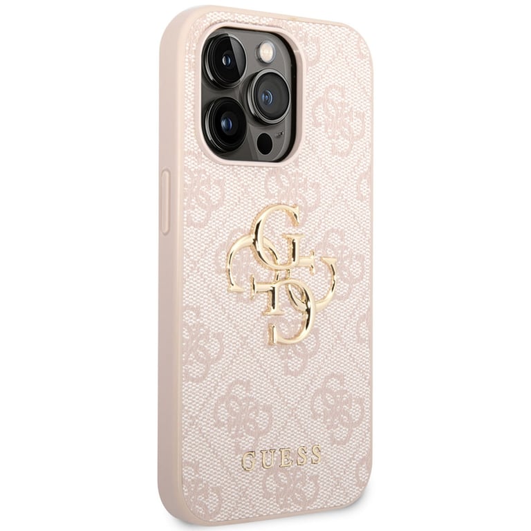 Guess Coque 4G Metal Logo Backcover pour Apple iPhone 14 Pro Max Rose - vue 2