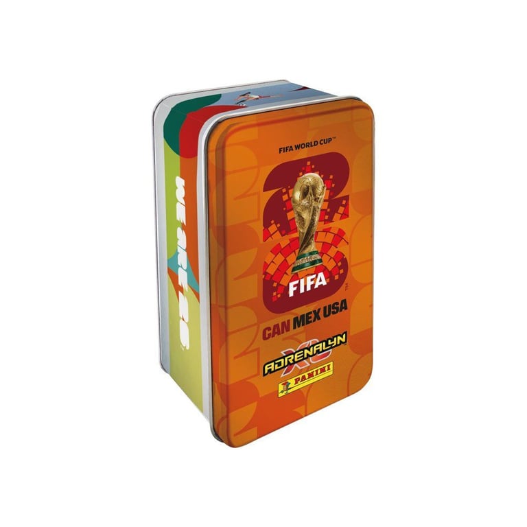 Panini Boîte métal FIFA World Cup 2026 Adrenalyn XL 8 pochettes 64 cartes