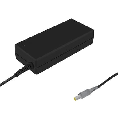 Qoltec 50093 adaptador e inversor de corriente 90 W Negro