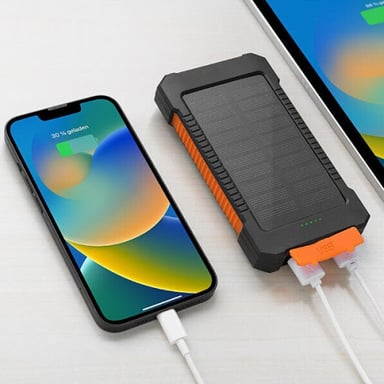 Batterie externe solaire 8000 mAh IP65