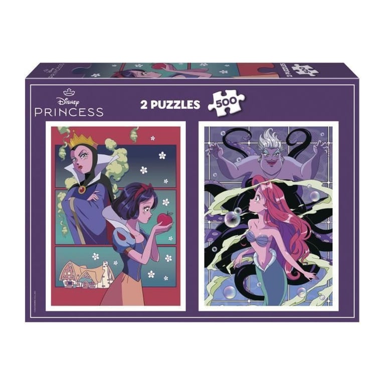 Puzzle EDUCA Disney Villains & Princesses 2x500 pièces - vue 8