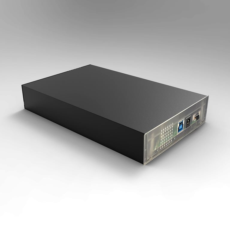 Boitier externe HEDEN 3.5 pr 3.5 HDDSATA jusqu'à 16 To USB3.0 boitier en alliage d'alu Neuf