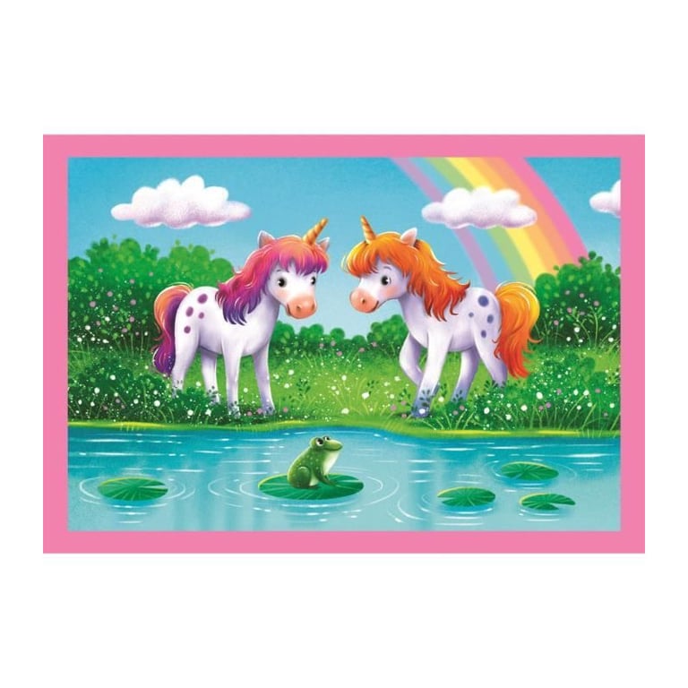 Clementoni Puzzle Enfant 4In1 72 Pièces A Day with Unicorns Fabriqué en Italie 21740 - vue 7