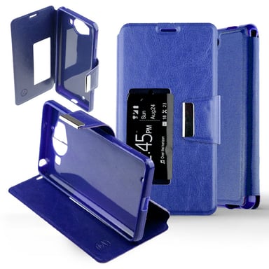 Etui Folio compatible Bleu Nokia Lumia 950