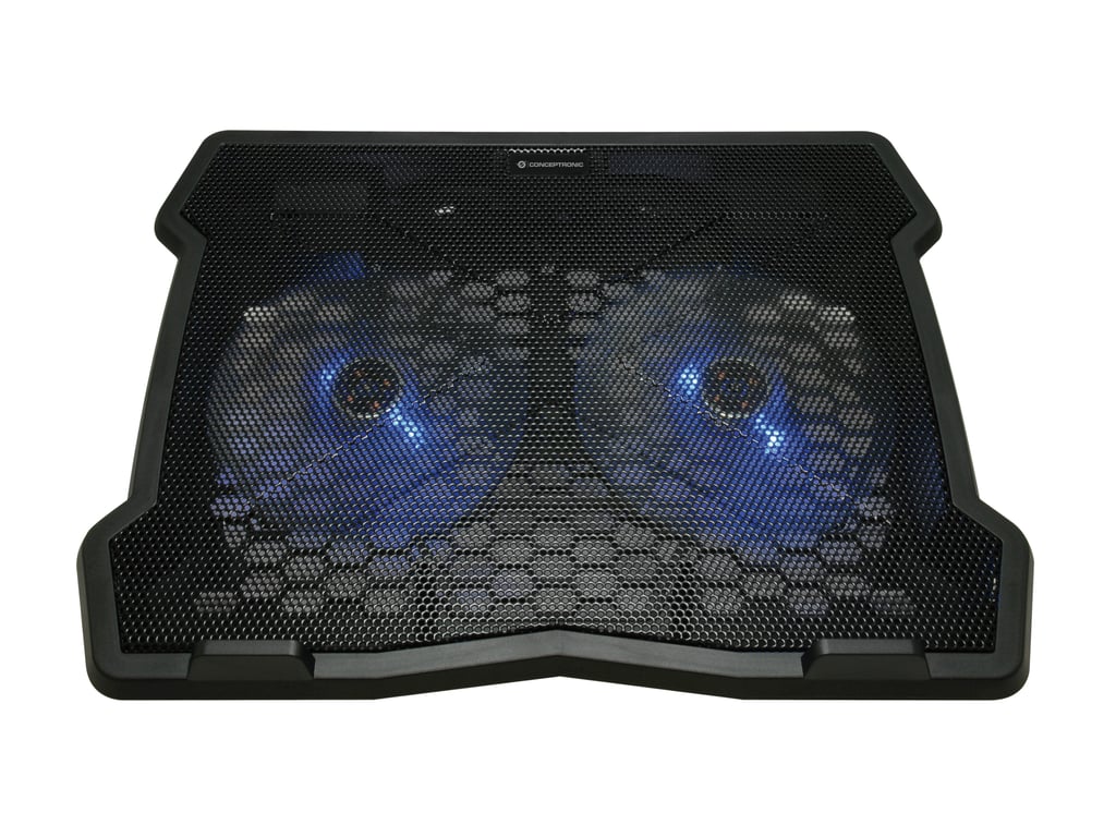 conceptronic thana06b 15.6 2 ventilateurs portable jeux refroidissement base