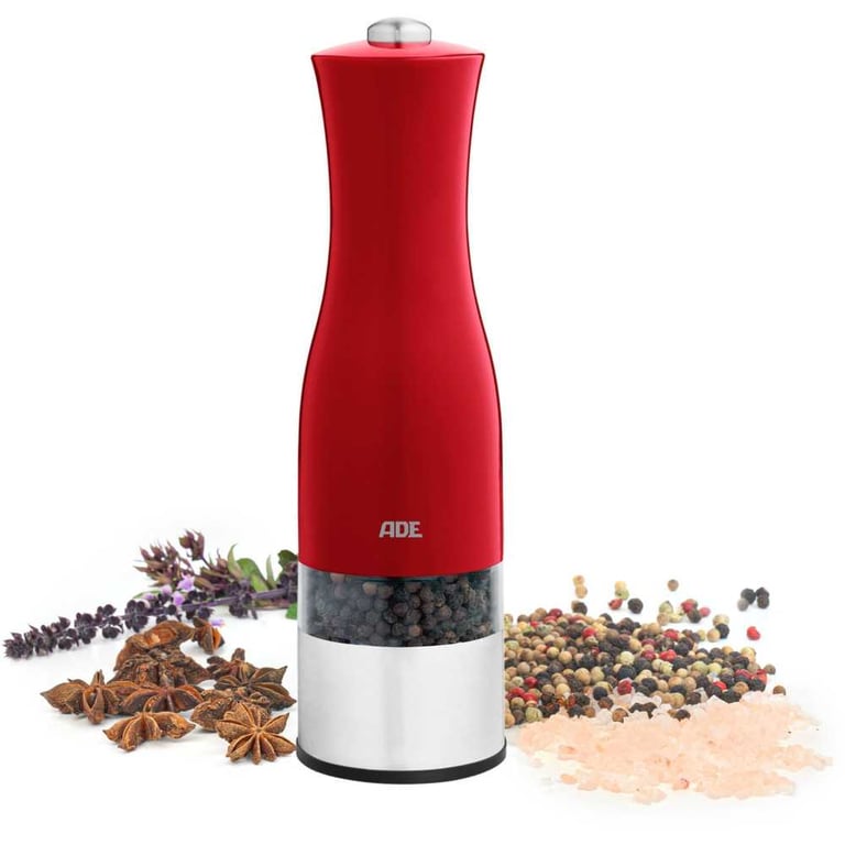 Moulin PoivreSel électrique ADE KITCHEN GADGETS Acier inoxydableplastique H 225 cm Inclus 6 pilles AAA - vue 3