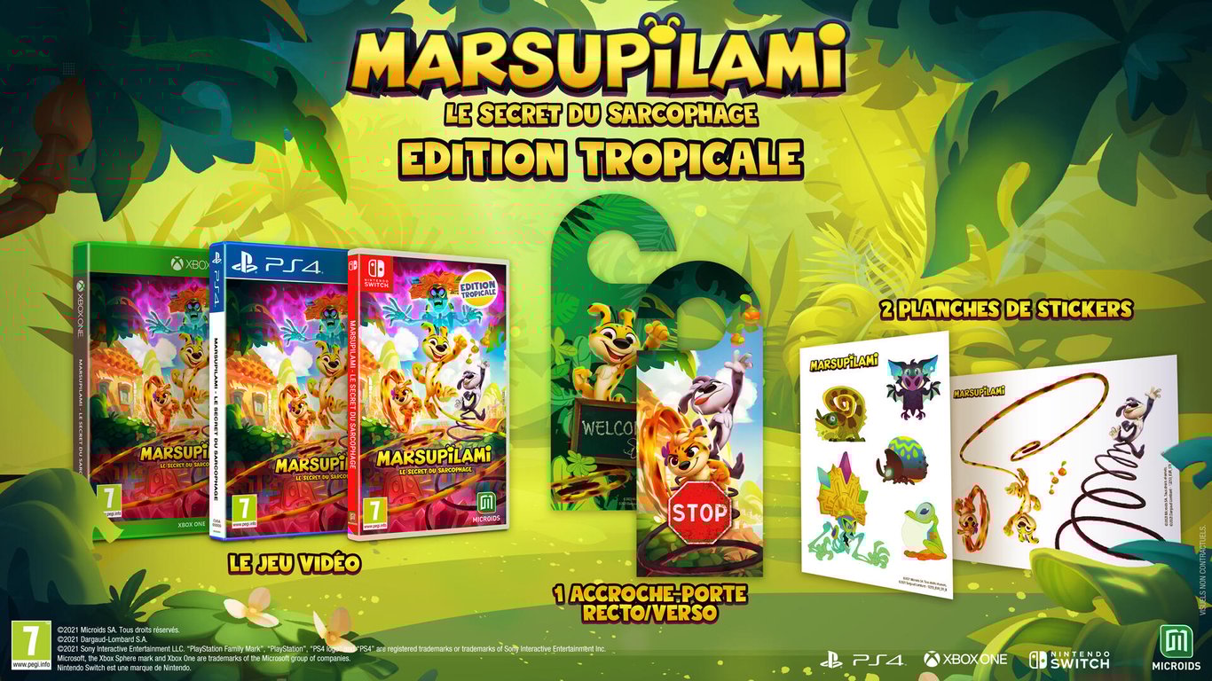 MARSUPILAMI : Le secret du sarcophage Edition Tropicale Jeu PS4 Neuf - vue 3