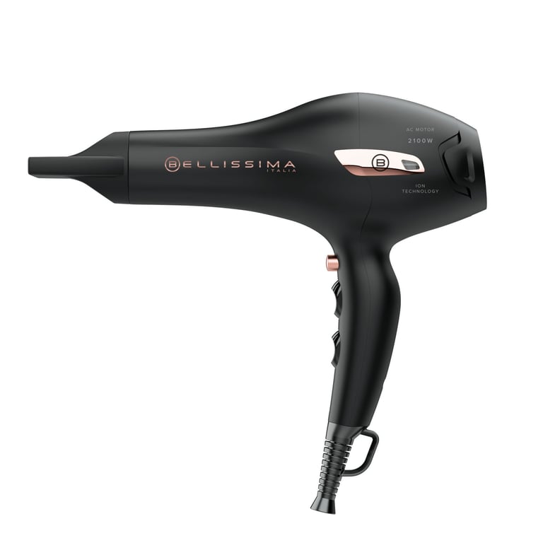 Sèche cheveux Professionnel Bellissima P7 3000 3 Températures 2 Vitesses Ionique Accessoires Or - vue 3