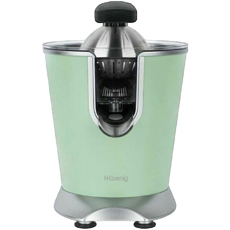 Presse-agrumes électrique H.Koenig AGR88 acier inoxydable, vert pastel - Neuf