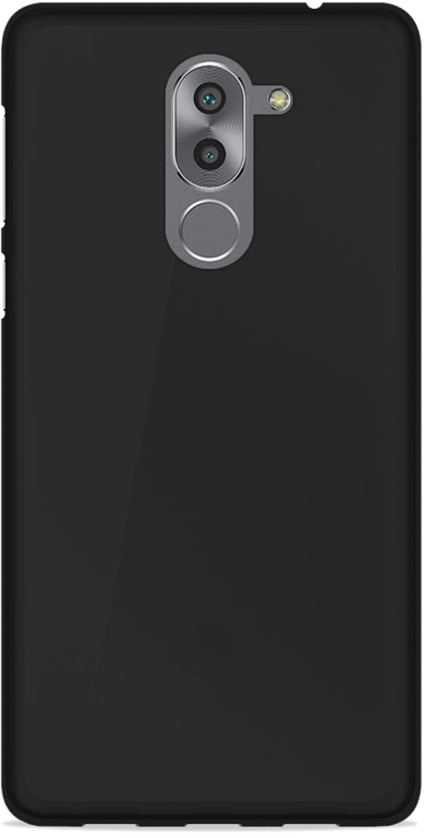 Coque silicone unie compatible Givré Noir Huawei Honor 6X