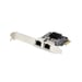 StarTech.com Tarjeta de Red PCIe Gigabit de 2 Puertos, Tarjeta NIC PCI Express 10/100/1000Mbps, Doble Realtek RTL8111H, Funciona con Windows y Linux, Conforme TAA
