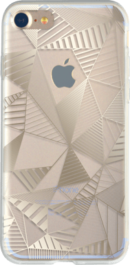 Coque pour iPhone SE 2022 / SE / 8 / 7 / 6S / 6 Graphique Métal Or - Fabriqué en France Bigben