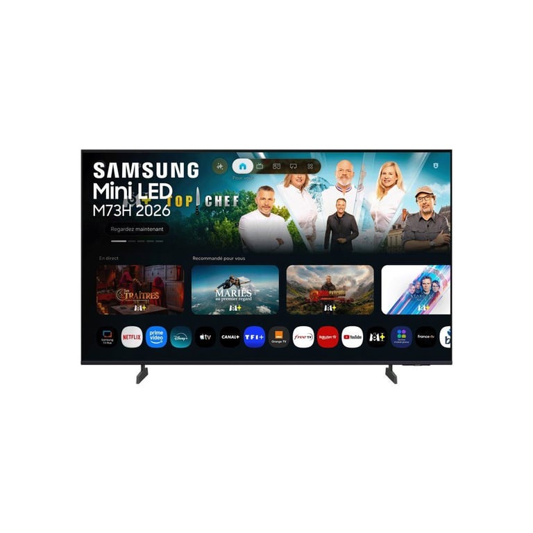 TV Samsung Mini LED TU75M73HAUXXC 75 4K UltraHD 120Hz Smart TV Tizen HDR10+ Vision AI - vue 1