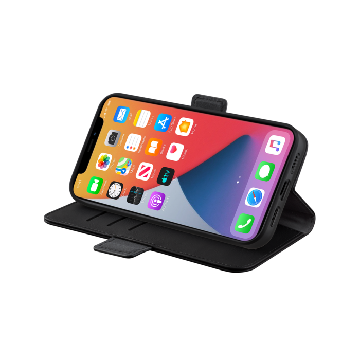 Etui & Coque robuste magnétique 2-en-1 pour iPhone Apple  12 mini, Noir Onyx