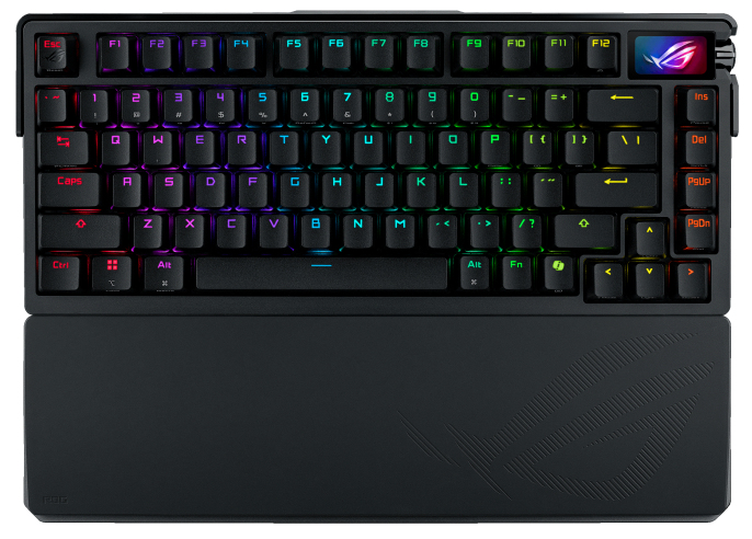 ASUS ROG Azoth Extreme clavier Gaming USB + RF Wireless + Bluetooth QWERTY Anglais Noir - Neuf