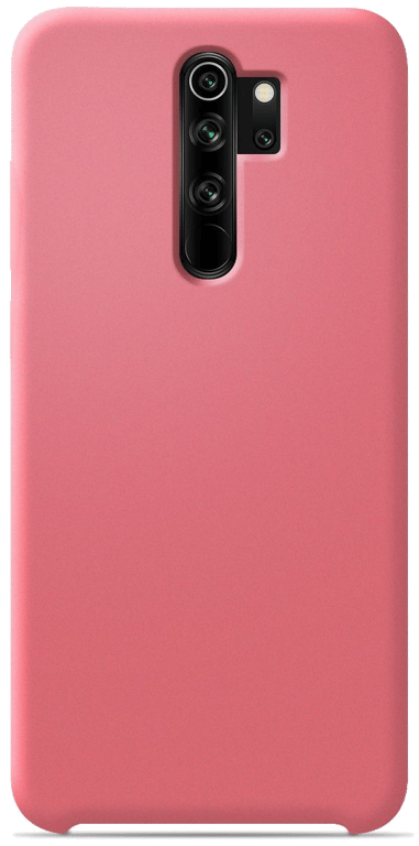 Coque silicone unie compatible Soft Touch Rose Xiaomi Redmi Note 8 Pro