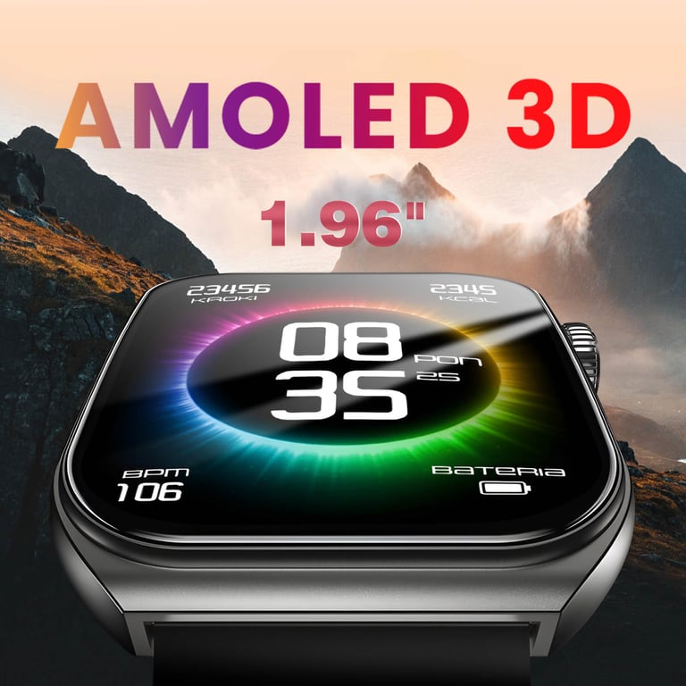 Montre Connectée Sport avec Écran AMOLED 3D Appel Bluetooth Tiron Neuf - vue 3