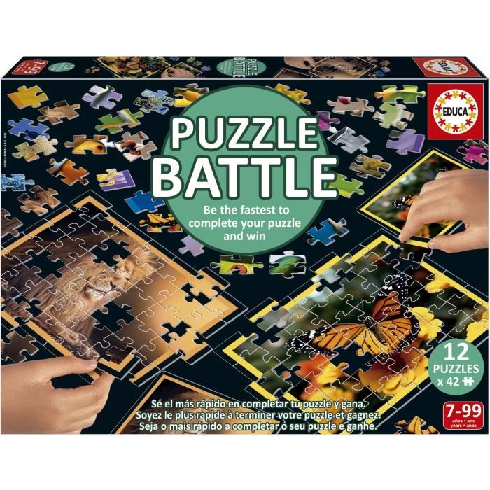 Educa Puzzle Bataille Natura. Une véritable Bataille de pièces | Soyez Le Premier à Terminer Votre Puzzle pour Devenir Le Gagnant. A partir de 20119 - vue 9