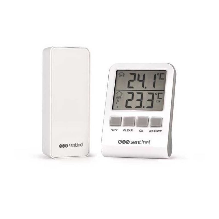 Thermomètre digital intérieurextérieur SCS SENTINEL HCN0062 DigiThermo indooroutdoor Portée : 60 433 MHz - vue 2