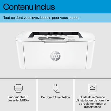 HP LaserJet M110w Sans fil Noir et blanc Imprimante