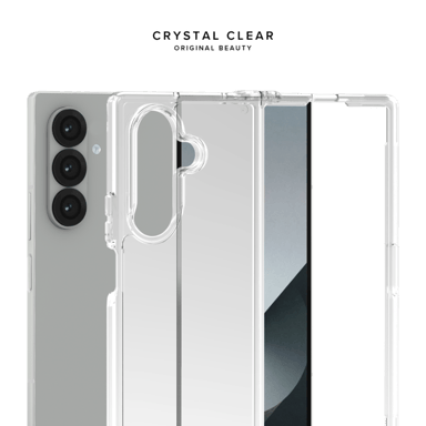 Coque hybride invisible fabriquée à 83 % de plastique recyclé pour Samsung Galaxy Z Fold7, transparente