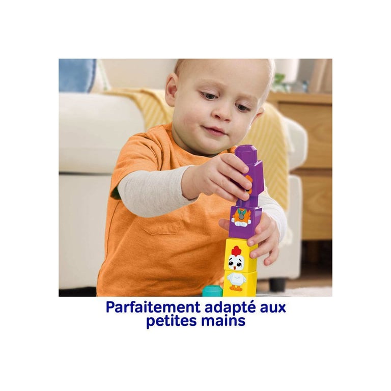 Jeu de construction Mega Bloks Tracteur et Animaux 30 pièces pour tout petits Neuf - vue 3