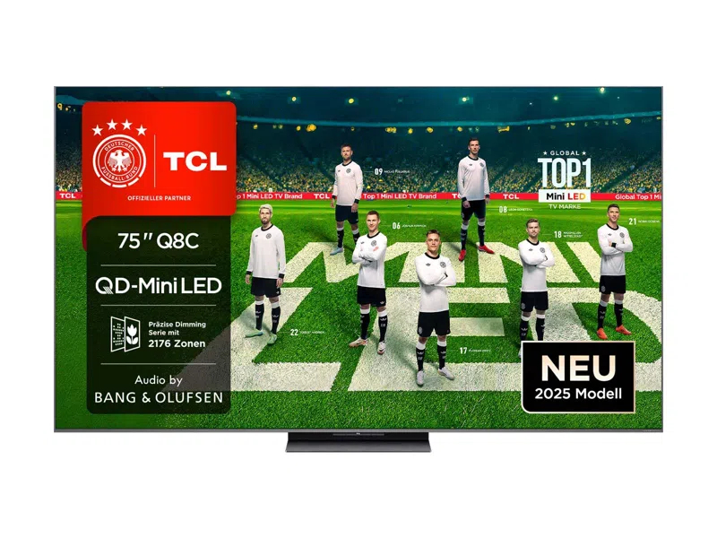 TCL 75Q8C 75" 189 cm 4K QD Mini LED HDR PREMIUM TV avec Google TV - vue 3