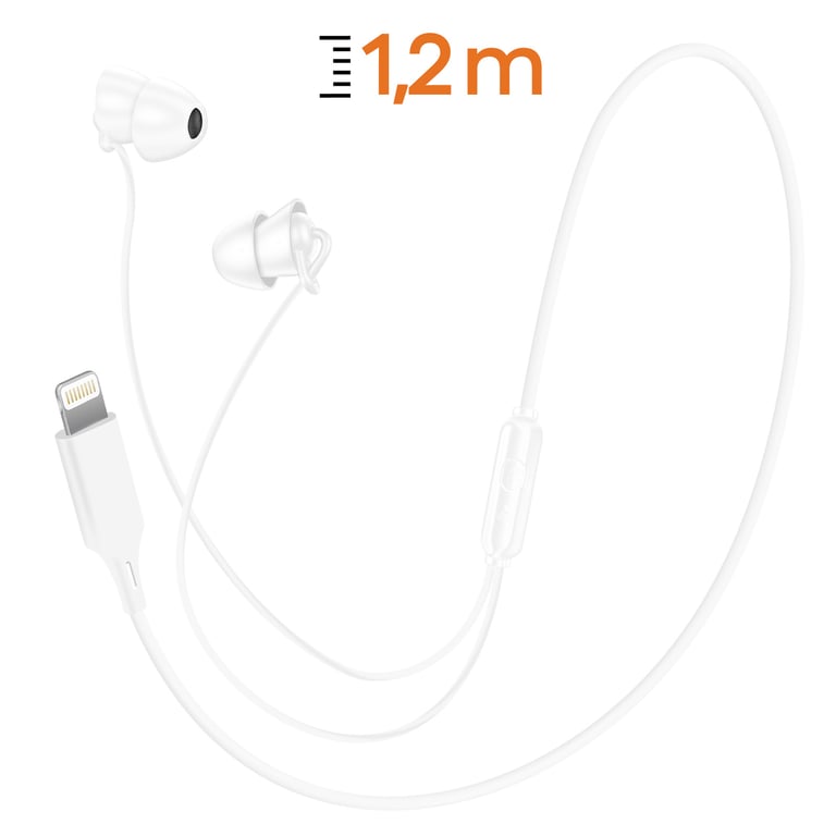 Écouteurs de Sommeil Filaires Lightning avec Microphone Neuf - vue 3