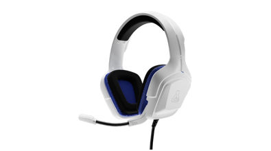Le cuffie G-Lab Korp Cobalt con archetto cablato Play White