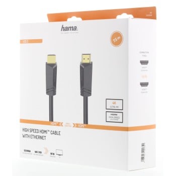 Hama 00205008 câble HDMI 7,5 m HDMI Type A (Standard) Noir