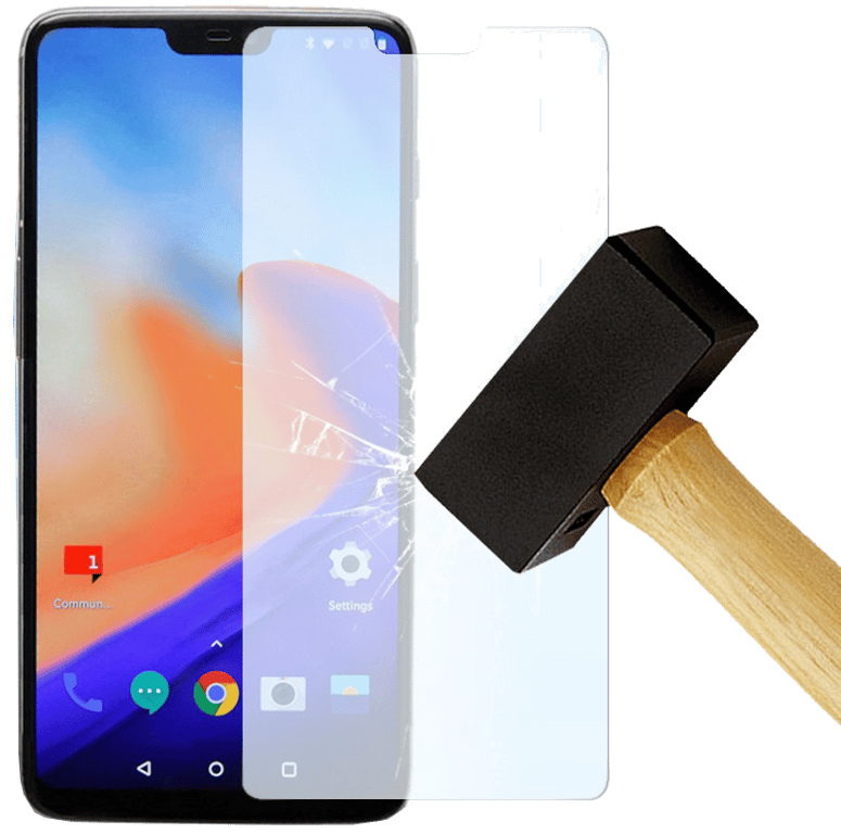 Film verre trempé compatible OnePlus 6