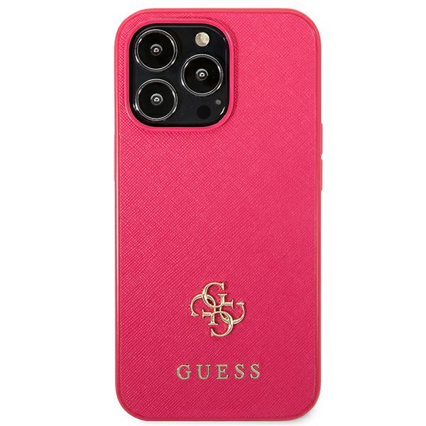 Coque Rigide Guess Guhcp13Lps4Mf Pour Iphone 13 Pro / 13 6.1 Saffiano 4G Avec Petit Logo En Métal - vue 2