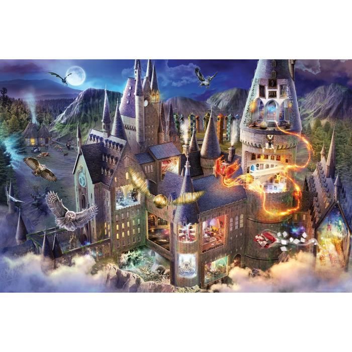 Puzzle 3000 pièces : Château de Poudlard Harry Potter Ravensburger France - vue 7
