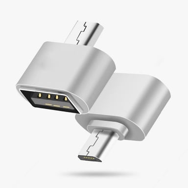 Mini Adaptateur USB/Micro USB Pour Smartphone Android ARGENT Souris Clavier Clef USB Manette