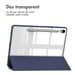 imoshion Coque tablette rigide Trifold pour Samsung Galaxy Tab S9 11.0 pouces / Tab S10 FE / S9 FE 10.9 pouces - Bleu foncé