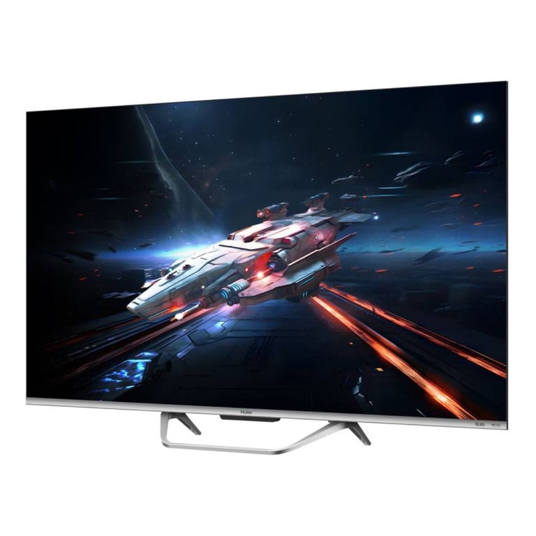 Téléviseur Haier Q8 Series H55Q800UX 55  QLED 4K Google TV Noir, Direct LED, HDR Dolby Vision/HDR10, Dolby Atmos - Neuf