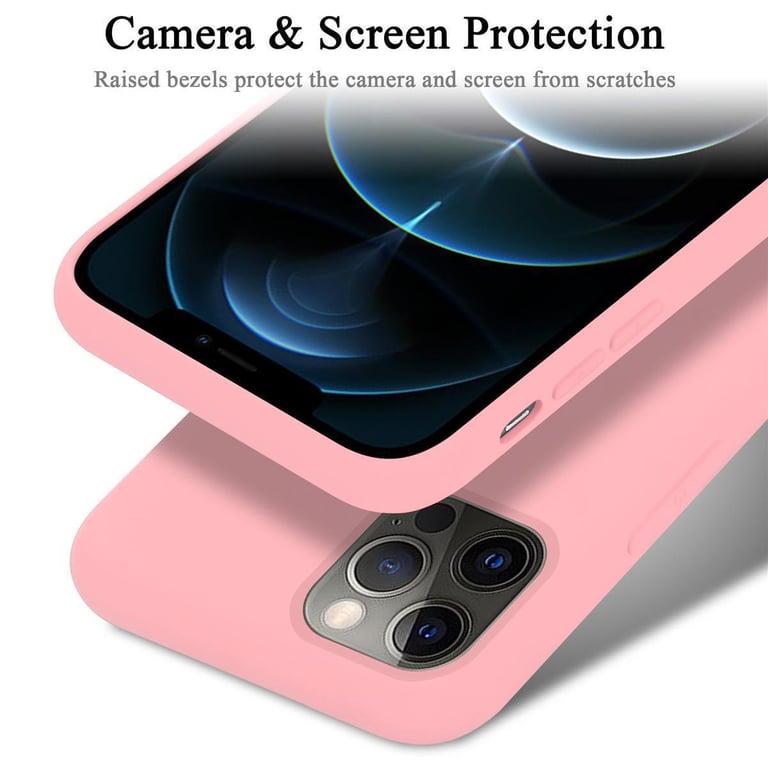 Coque pour Apple iPhone 13 PRO en LIQUID PINK Housse de protection Étui en silicone TPU flexible