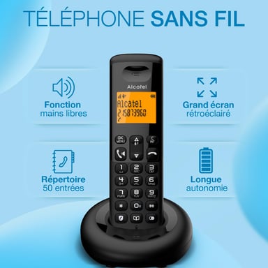 ALCATEL-LUCENT ENTERPRISE Solo E260 Negro con función de restricción de llamadas