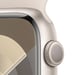Watch Series 9 GPS, boitier en aluminium de 45 mm avec boucle en caoutchouc, Beige, M/L