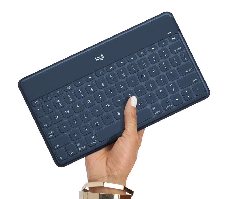 Logitech 920-010048 clavier pour tablette AZERTY Français Bluetooth Bleu, Orange - Neuf
