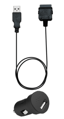 Blueway Cargador de mechero mini 1A para iPhone/iPod Negro