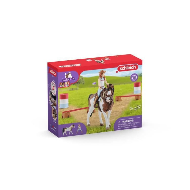 Schleich 13975 Étalon Frison Noir - 5 Ans - Figurine Horse Club - 19 X 19 X 12 Cm