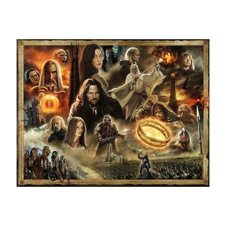Puzzle 2000 pièces : Le Seigneur des Anneaux les Deux tours Ravensburger France - vue 3