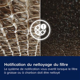 Hotte encastrable Electrolux LFP516X inox 60 cm 500 m³/h 3 vitesses boost LED